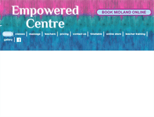 Tablet Screenshot of empoweredcentre.com.au